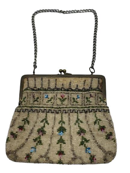 VTG 1950'S WALBORG STYLE FRENCH BEADED PURSE (1 of 7)