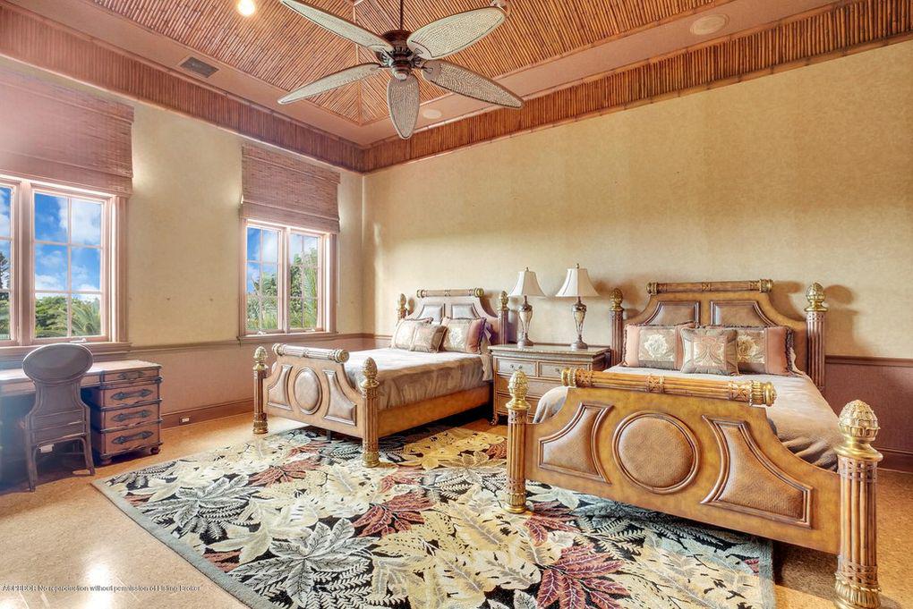 STUNNING FULL SIZE LEATHER AND BAMBOO WRAPPED BED (1 of 2)