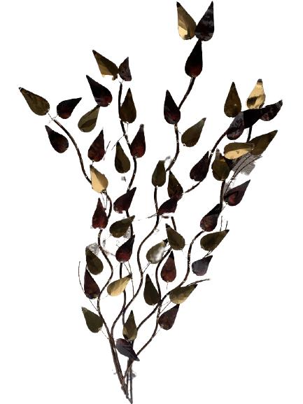 VINTAGE CURTIS JERE STYLE METAL WALL SCULPTURE 71" (1 of 7)