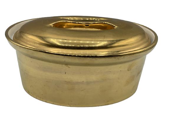 VINTAGE FRENCH  APILCO GOLD CASSEROLE DISH 8" (1 of 5)