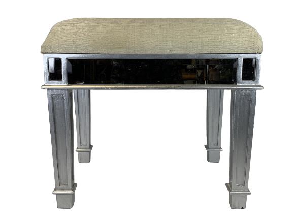 PIER 1 IMPORTS MODERN MIRROR FOOT STOOL 18" (1 of 5)