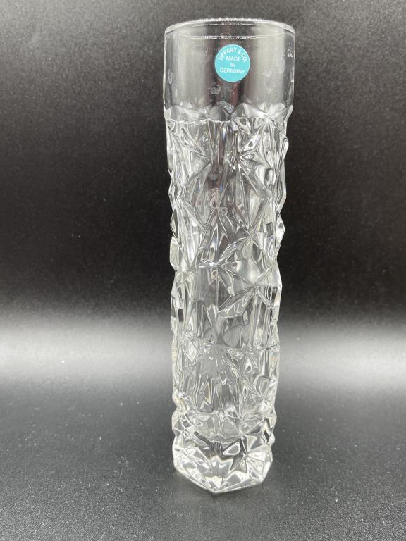 VTG TIFFANY &CO. CRYSTAL VASE 8" (1 of 3)
