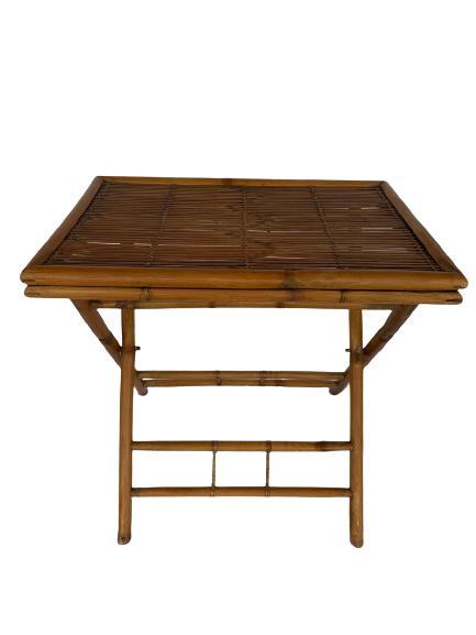 VINTAGE RATTAN FOLDING TRAY TABLE (1 of 3)