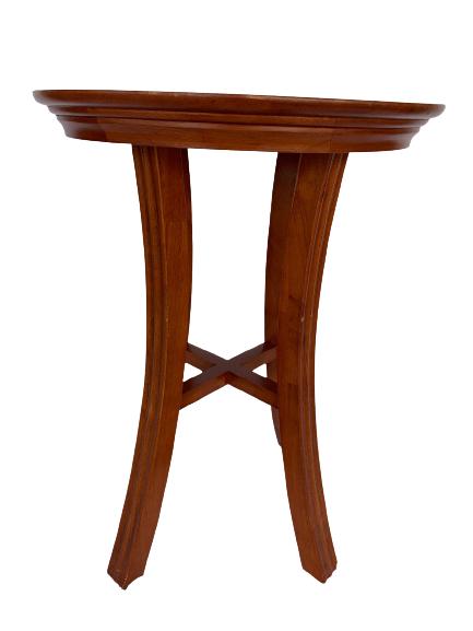 VINTAGE MODERN CHERRY WOOD SIDE TABLE 24" (1 of 3)