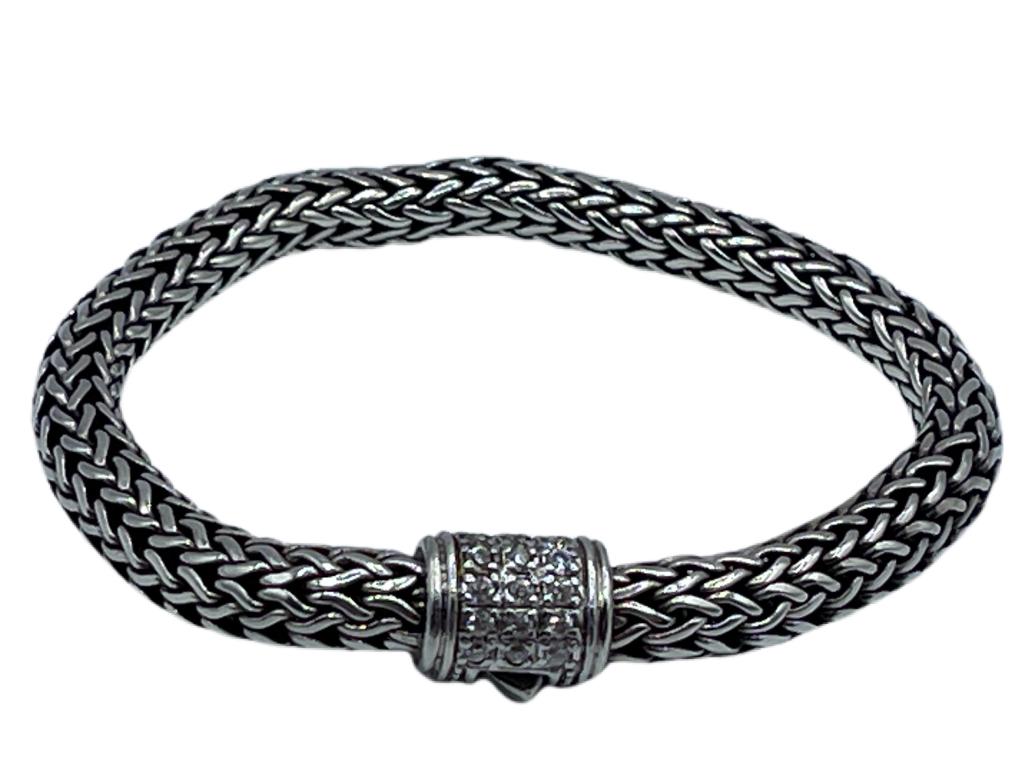 VINTAGE STERLING SILVER ROPE BRACELET (1 of 4)