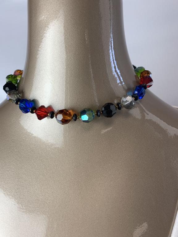 BIG BEADED CHOKER MULTI-COLORED (1 of 2)