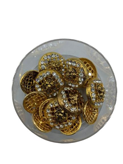 VTG LAGERFELD / TIZIANI LION HEAD BUTTON CLOSURES (1 of 3)