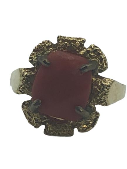 WOMEN'S 18K GOLD RING SIZE 9.5 WITH GEM (1 of 3)