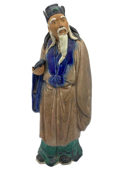 VTG CHINESE CERAMIC STATUE OF MUDMAN 10" (1 of 6)