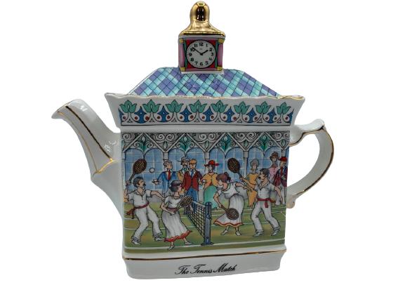 VINTAGE WINDSOR "THE TENNIS MATCH" TEAPOT 8" (1 of 5)