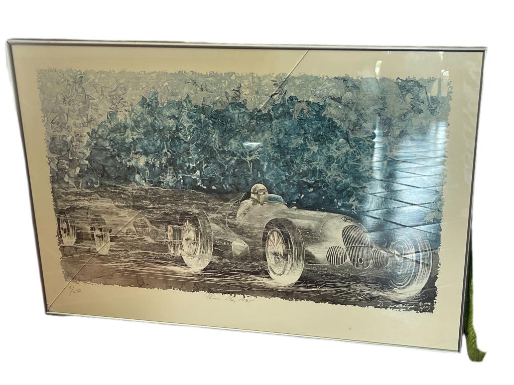VINTAGE FERRARI "POWER PLAY" 1937  LITHOGRAPH (1 of 7)