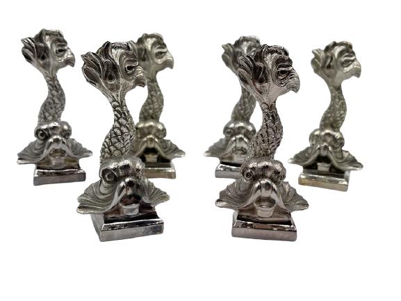 CHRISTOFLE KOI FISH SILVERPLATE PALCE CARD HOLDERS (1 of 3)
