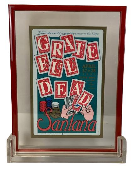 GRATEFUL DEAD & SANTANA CONCERT POSTER 26" (1 of 6)