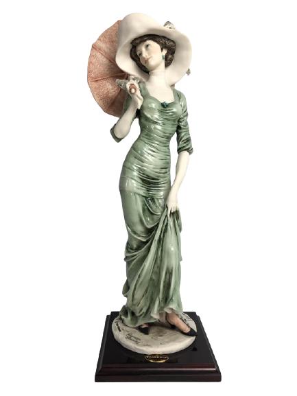 VTG GIUSEPPE ARMANI PORCELAIN WOMAN WITH UMBRELLA (1 of 7)