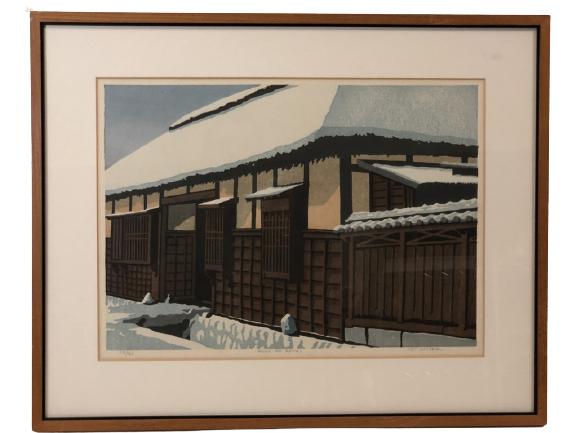 T. COLYER " FUYU NO ARUHI" FRAMED PRINT 24" (1 of 11)