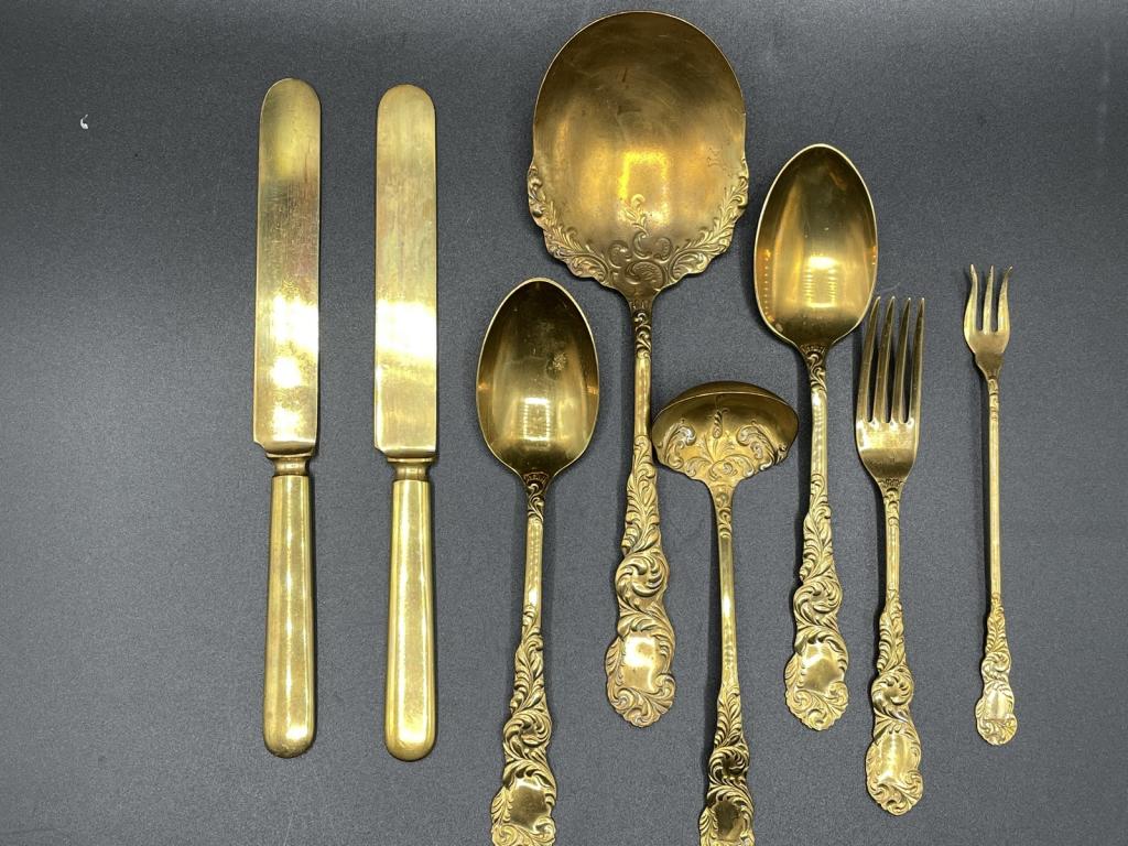 VINTAGE 8 PIECE WALDO MID CENTURY SILVERWARE SET (1 of 8)