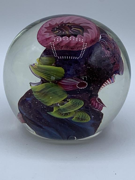 VTG HENRY VITRA ART GLASS PAPERWEIGHT 3" HIGH (1 of 5)