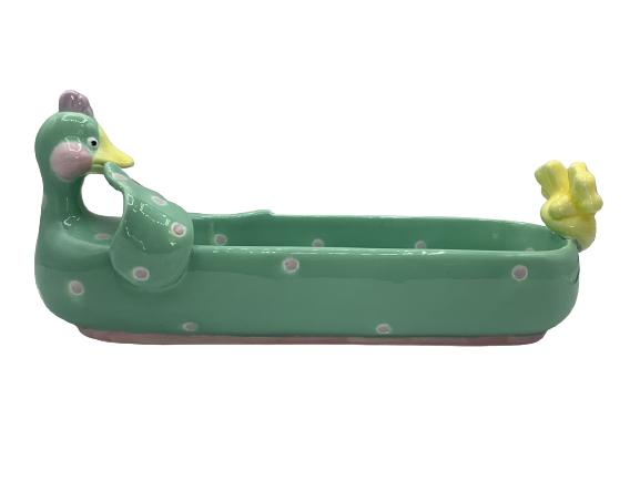 VINTAGE DUCKIE DECORATIVE DISH 10.5" LONG (1 of 5)