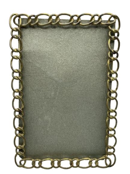 ANTIQUE HAND MADE METAL PICTURE FRAME 7.5" (1 of 2)