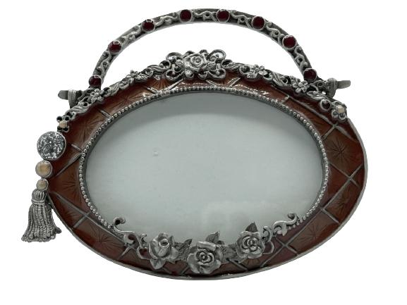 JAY STRONGWATER STYLE ENAMEL & METAL FRAME 3.5" (1 of 2)
