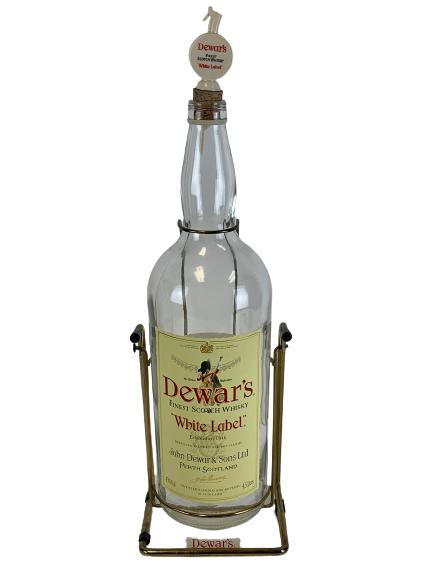 LARGE DEWARS WHISKEY  BOTTLE W SWING BASE 24" (1 of 6)