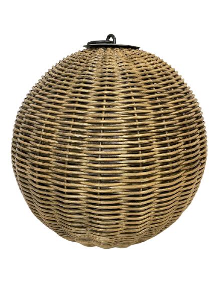 VINTAGE RATTAN DECORATIVE PENDANT BALL 22" (1 of 3)
