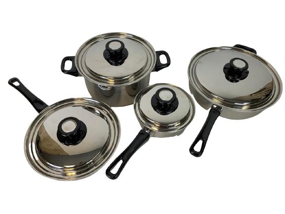 4 PIECE HEALTH CRAFT STAINLESS STEEL COOKWARE SET (1 of 5)