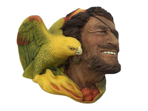 VTG BOSSONS PIRATE & PARROT WALL ORNAMENT (1 of 6)