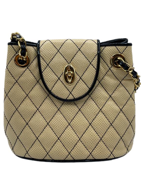ERIC JAVITS VTG QUILTED HANDBAG (1 of 6)