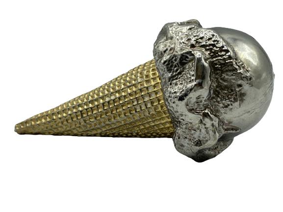 TED ARNOLD "METAL FOOD"  ICE CREAM SCULPTURE 4" (1 of 3)