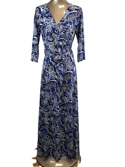 NWT TOUCH EXPRESS WRAP MAXI WRAP DRESS SZ MED (1 of 5)