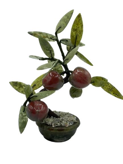 VINTAGE ASIAN GLASS BONSAI TREE (1 of 6)