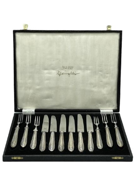 SHEFFIELD ENGLAND "LODGE" 12 PC  SILVERWARE SET (1 of 5)