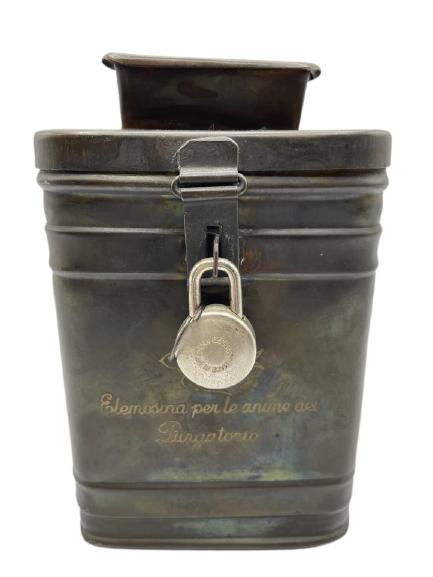 VINTAGE ITALIAN CHURCH "OFFERING" DONATION BOX 6" (1 of 4)