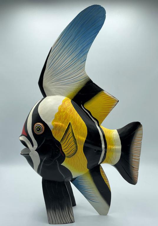 VINTAGE BOBBO 1991 CARVED FISH SCULPTURE (1 of 5)