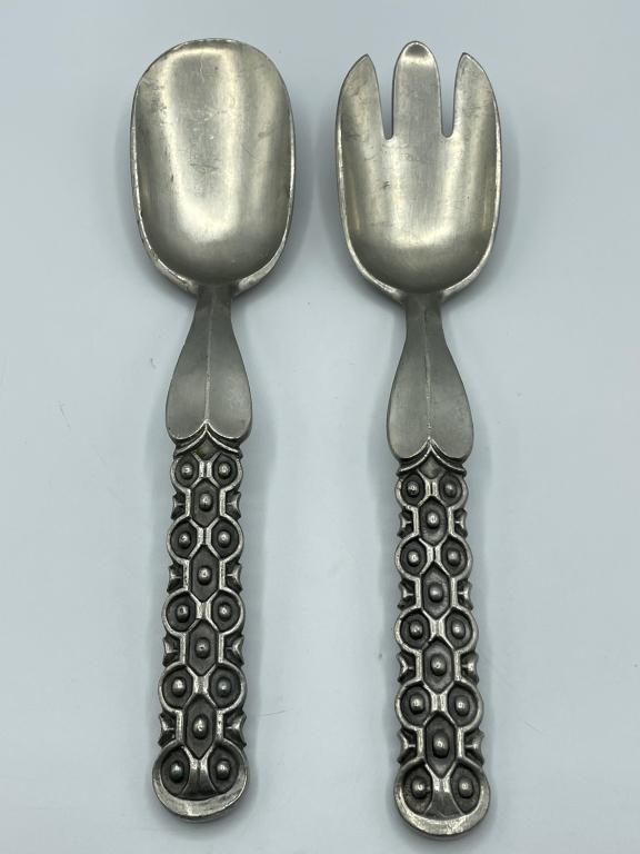 STOPT TINN DANISH MODERN SERVING UTENSILS 10" (1 of 4)