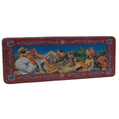 VTG 1994 JOE CAMEL JAZZ BAND LIDDED STORAGE TIN (1 of 5)