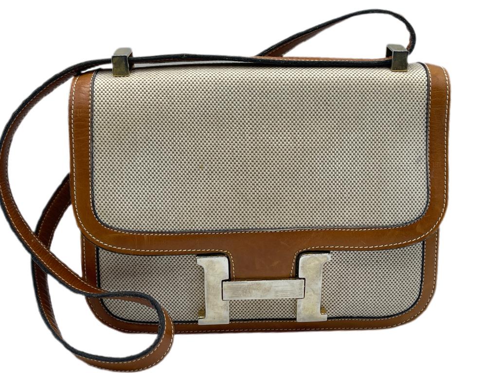 VTG SERAFINA LEATHER ITALIAN HANDBAG (1 of 6)