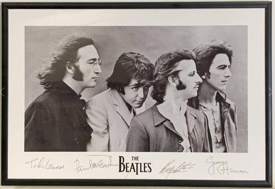 The Beatles Signatures Poster Framed Wall Art 37