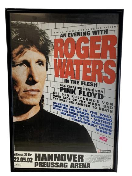GERMAN ROGER WATERS PINK FLOYD FRAMED POSTER (1 of 8)