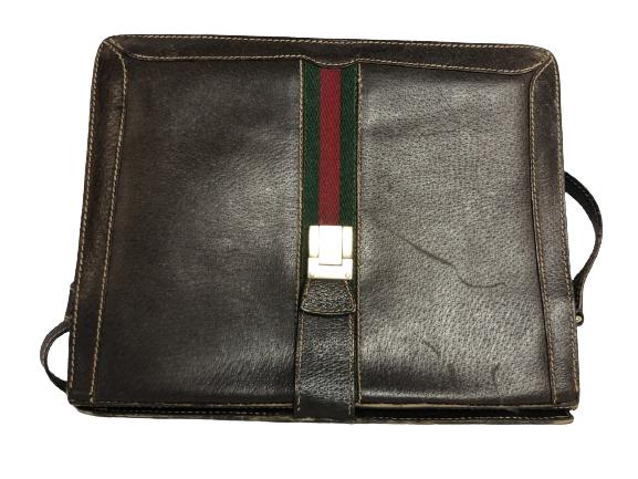 VTG GUCCI MESSENGER STYLE SHOULDER BAG 11" (1 of 7)