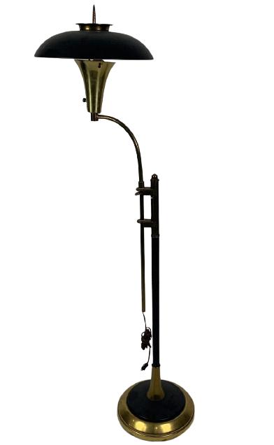 VINTAGE BRASS STYLE MID CENTURY FLOOR LAMP 54" (1 of 5)