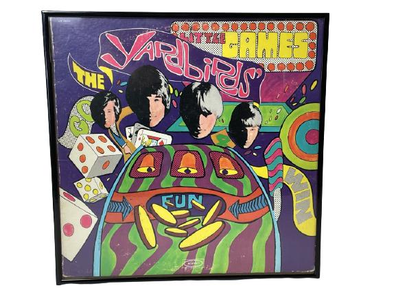 YARDBIRDS "LITTLE GAMES" FRAMED VINYL RECORD ALBUM (1 of 2)
