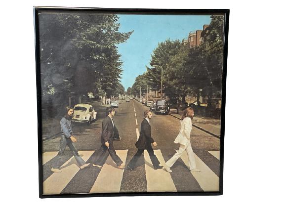 THE BEATLES  "ABBEY ROAD" FRAMED VINYL LP RECORD (1 of 1)
