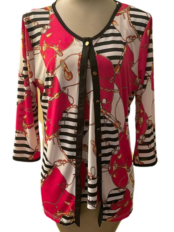 CHANEL INSPIRED TWIN SET SZ XL: CHANEL INSPIRED TWIN SET SZ XL