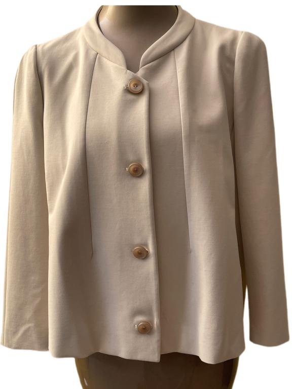 ARMANI COLLEZIONI BEIGE JACKET SZ 12 (1 of 4)