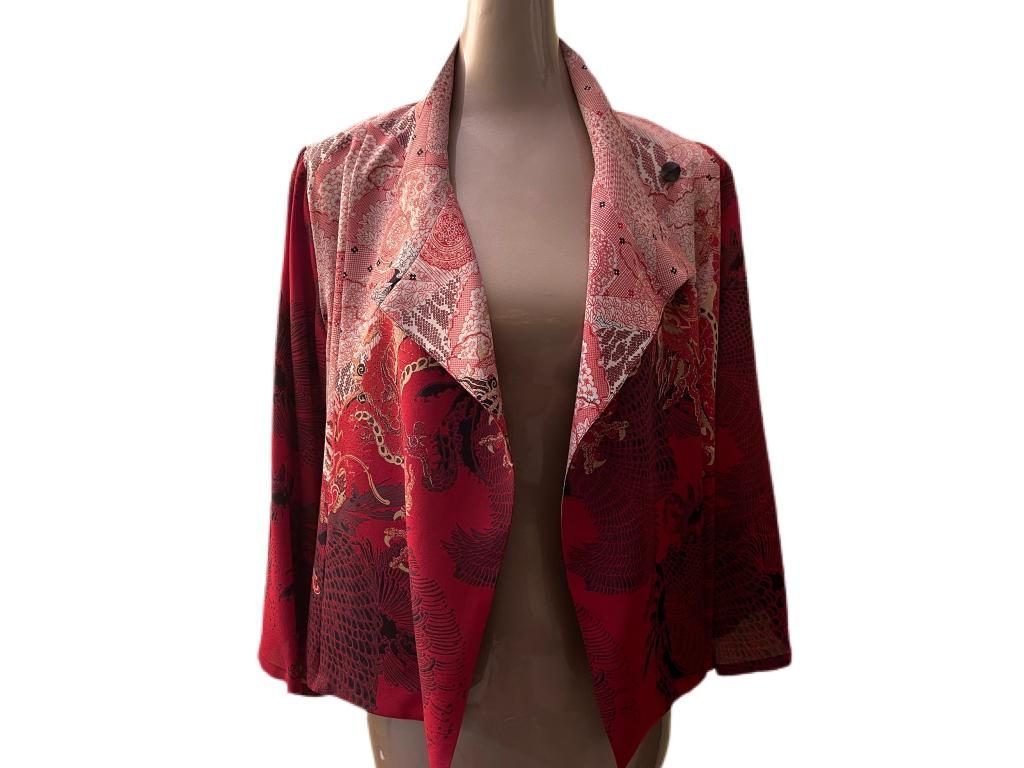HARAI 100% SILK  JACKET SZ L (1 of 5)