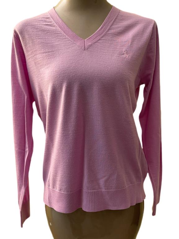 RALPH LAUREN GOLF PINK SWEATER SZ L: RALPH LAUREN GOLF PINK SWEATER SZ L