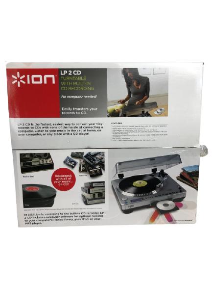 NIB ION TURNTABLE WITH BUILT IN CD RECORDING (1 of 3)