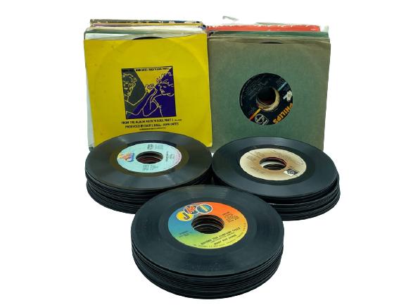 VINTAGE 7" VINYL RECORD COLLECTION TOP 40 JUKEBOX (1 of 8)